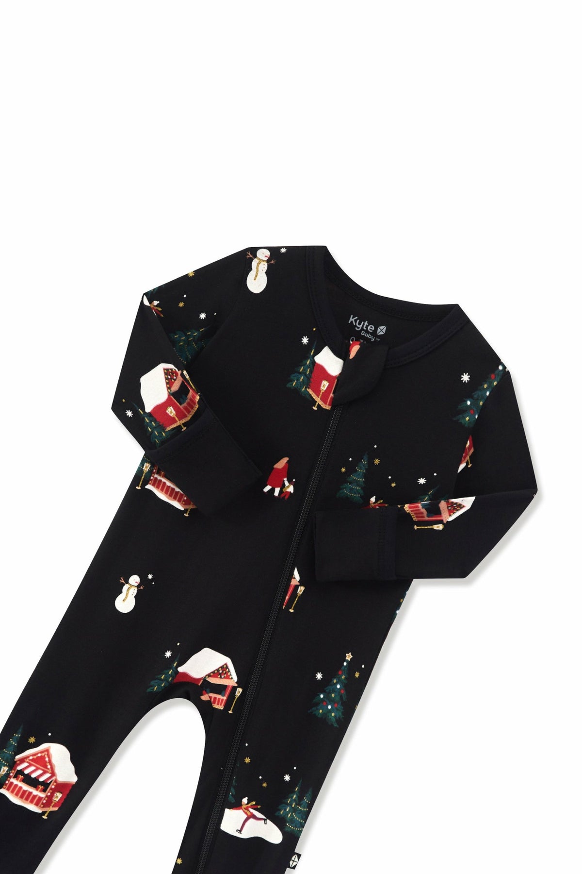 Zippered Footie in Winter Wonderland | Kyte Baby