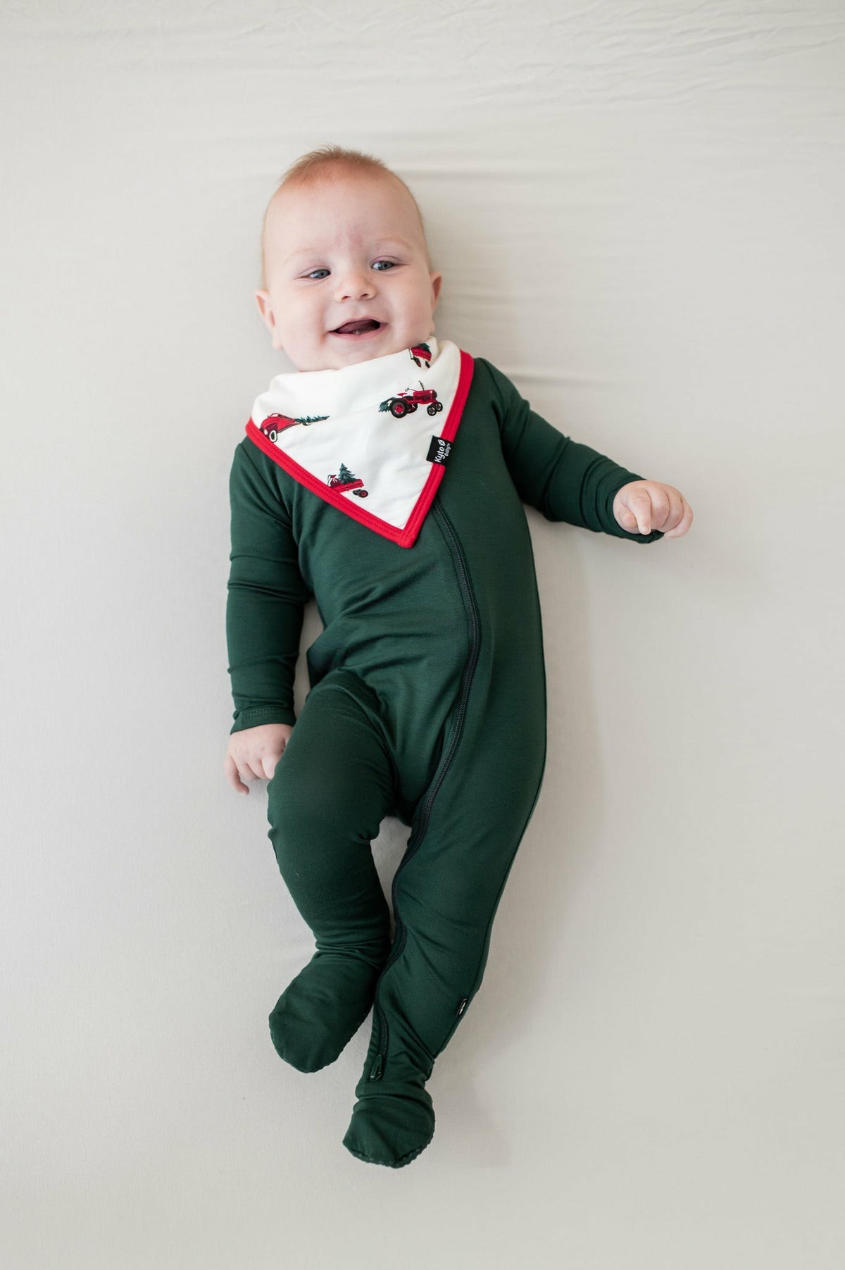 Zippered Footie in Cypress | Kyte Baby