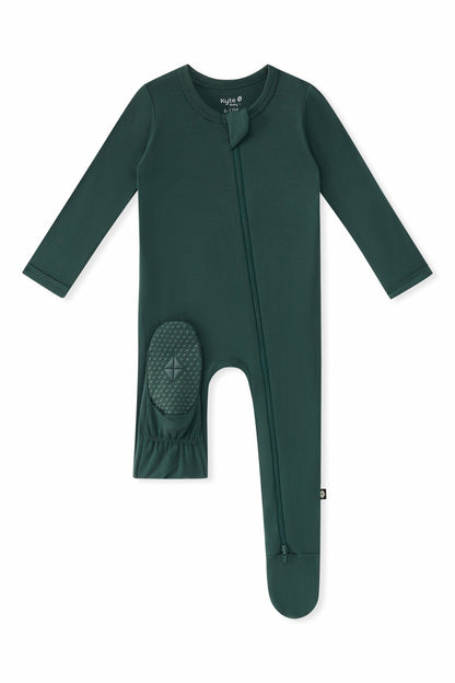 Zippered Footie in Cypress | Kyte Baby