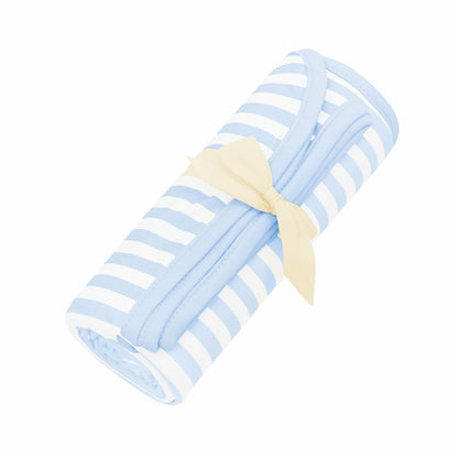 Swaddle Blanket in Small Mist Stripe | Kyte Baby