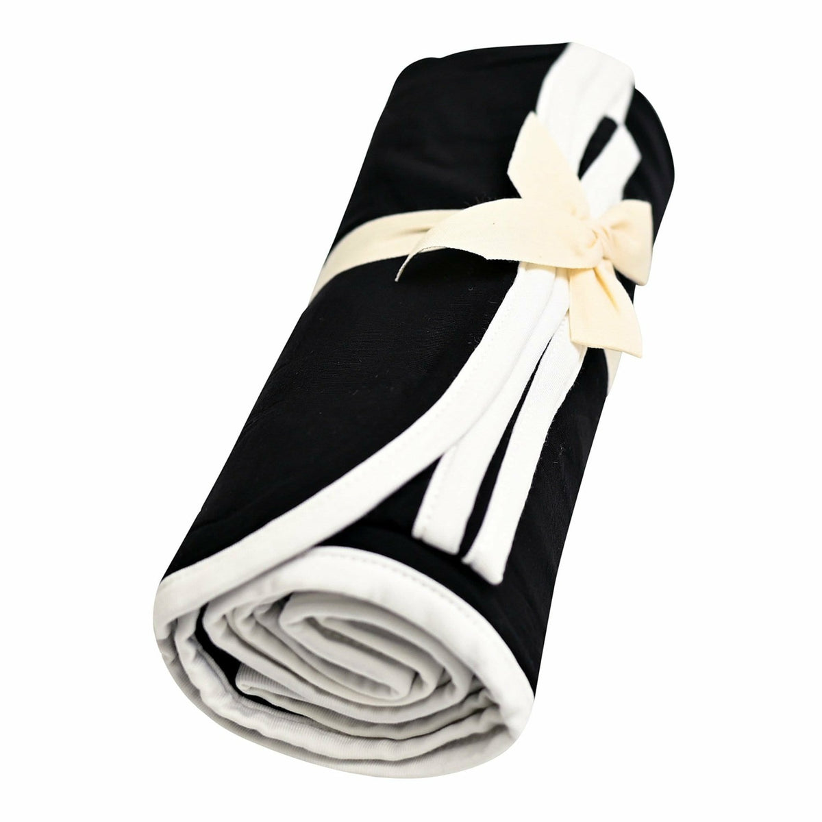 Swaddle Blanket in Midnight with Cloud Trim | Kyte Baby
