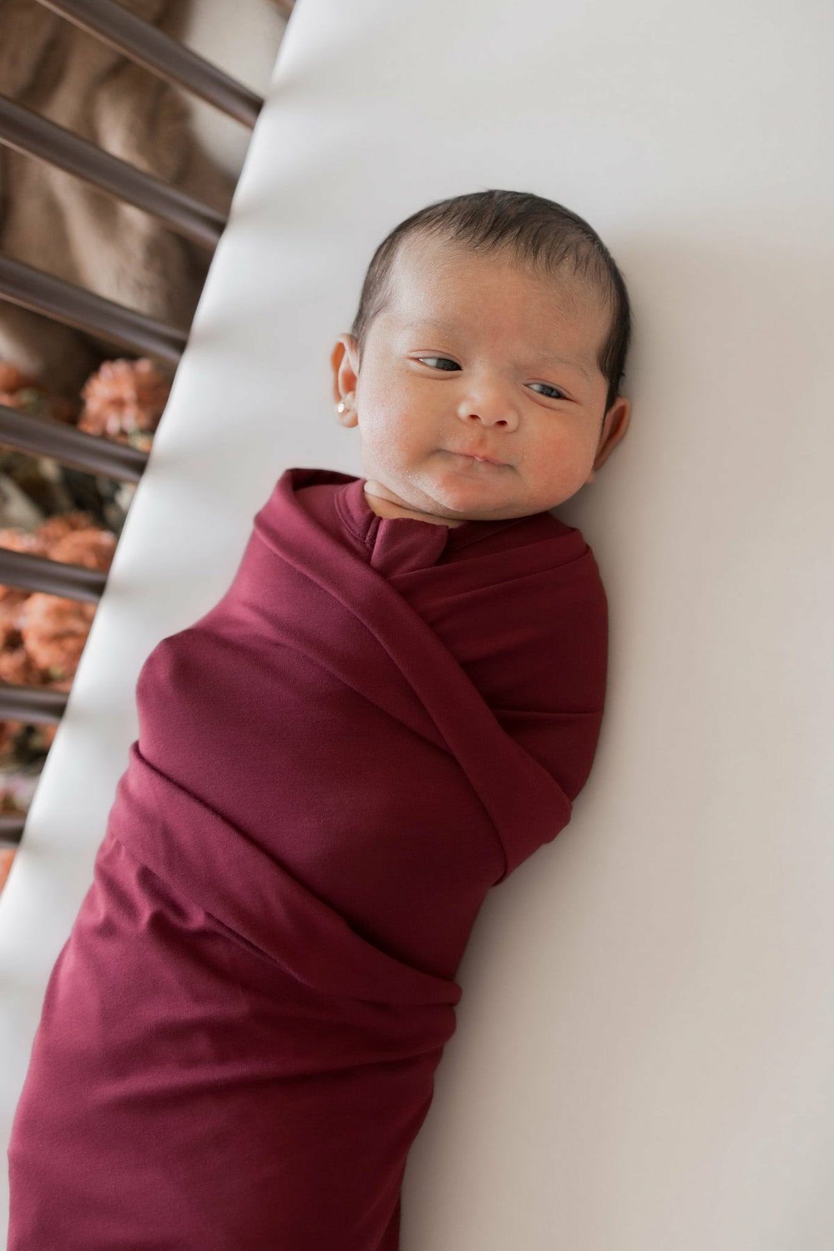 Swaddle Blanket in Burgundy | Kyte Baby