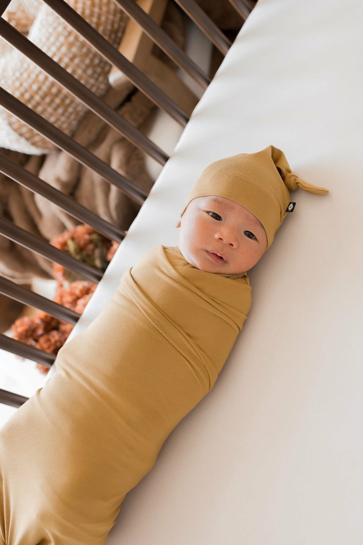 Swaddle Blanket in Ochre | Kyte Baby