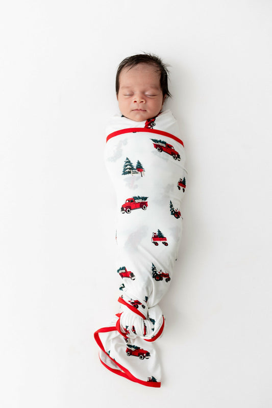 Swaddle Blanket in Holiday Tree Farm | Kyte Baby