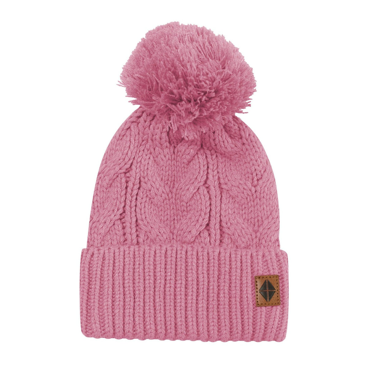 Chunky Cable Knit Beanie in Apple Blossom | Kyte Baby