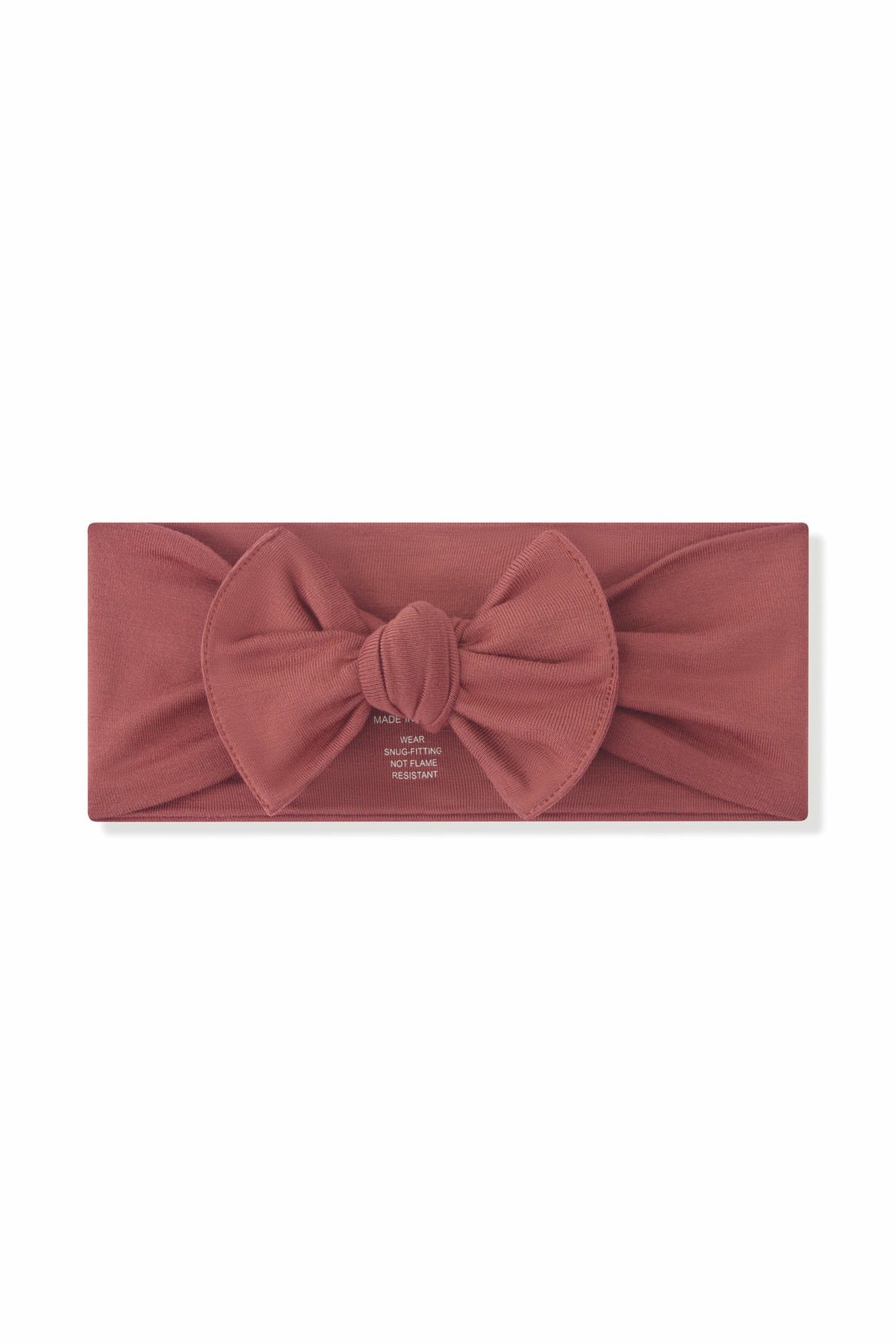 Knotted Bow Headband in Ember | Kyte Baby