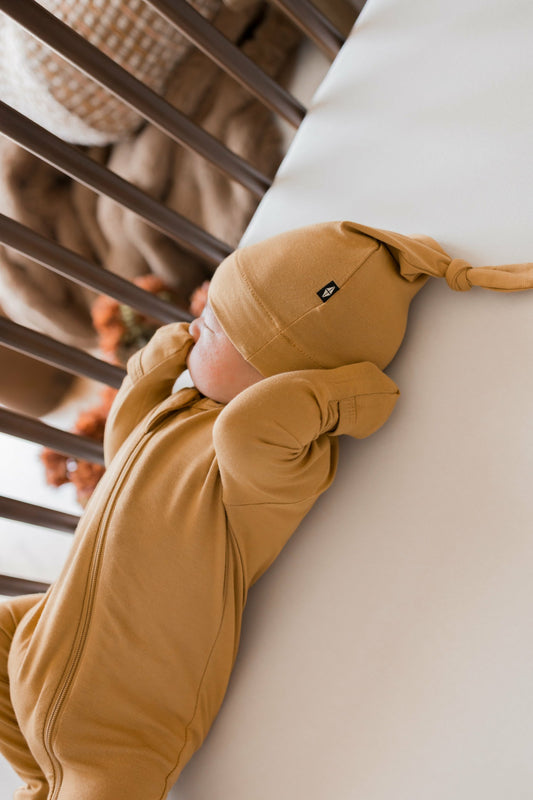 Knotted Cap in Ochre | Kyte Baby