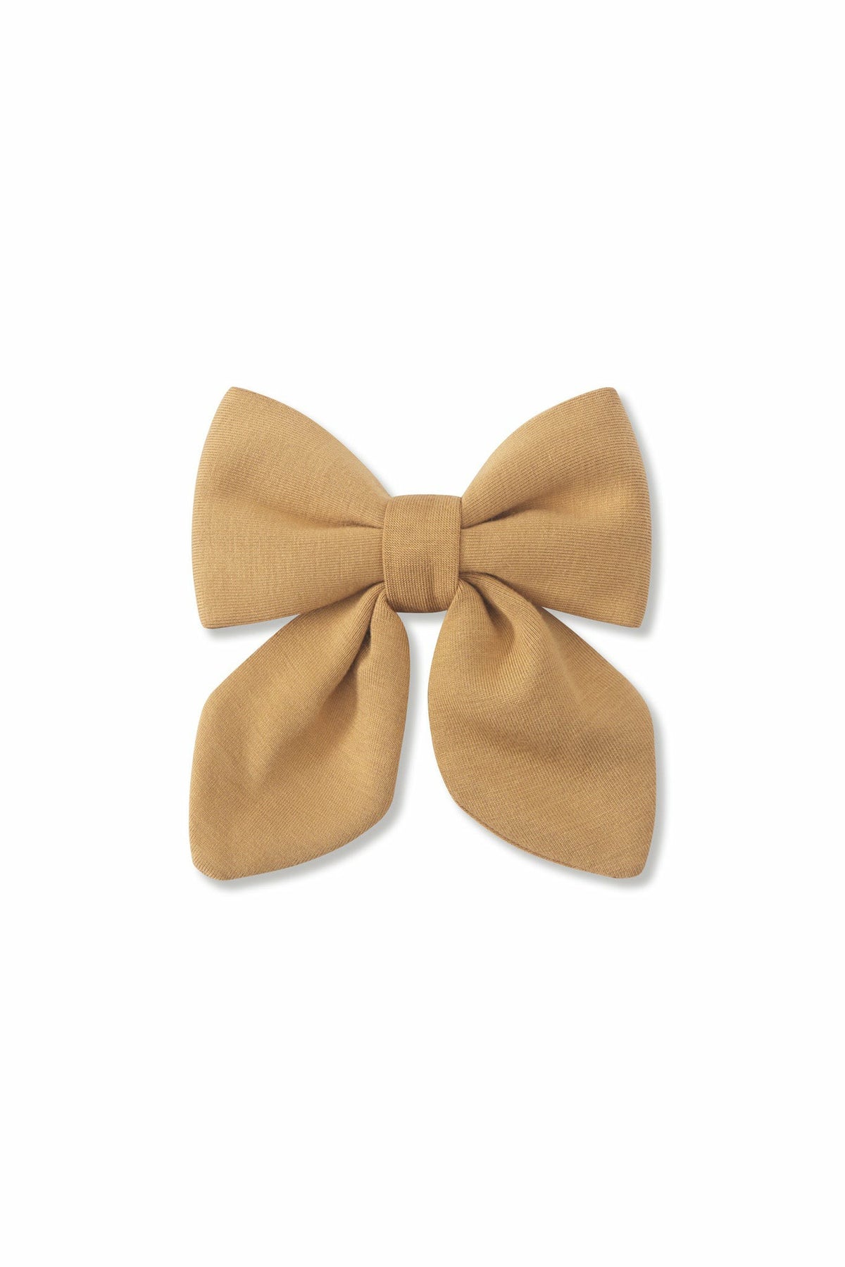 Medium Alligator Clip Bow in Ochre | Kyte Baby