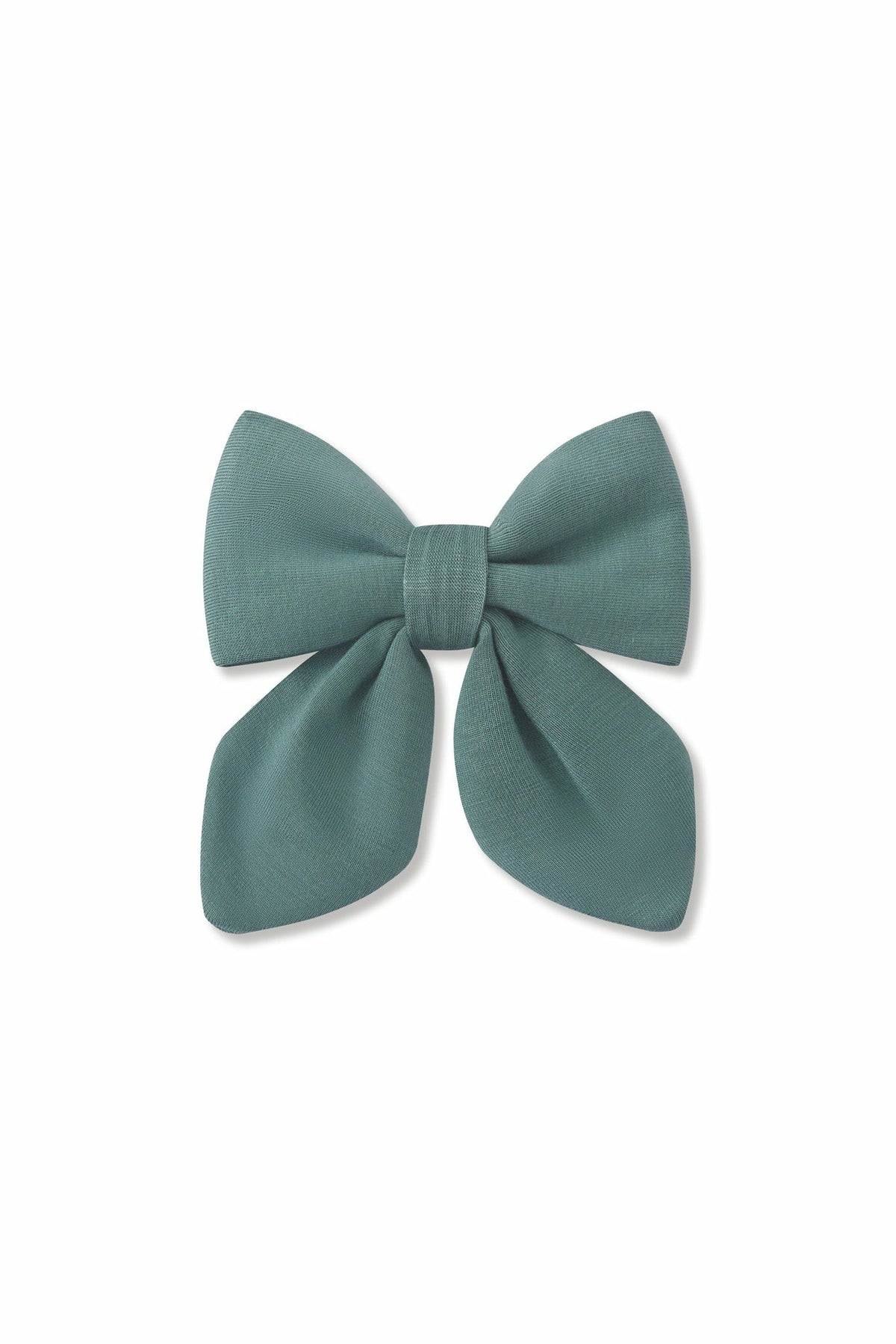 Medium Alligator Clip Bow in Pine | Kyte Baby