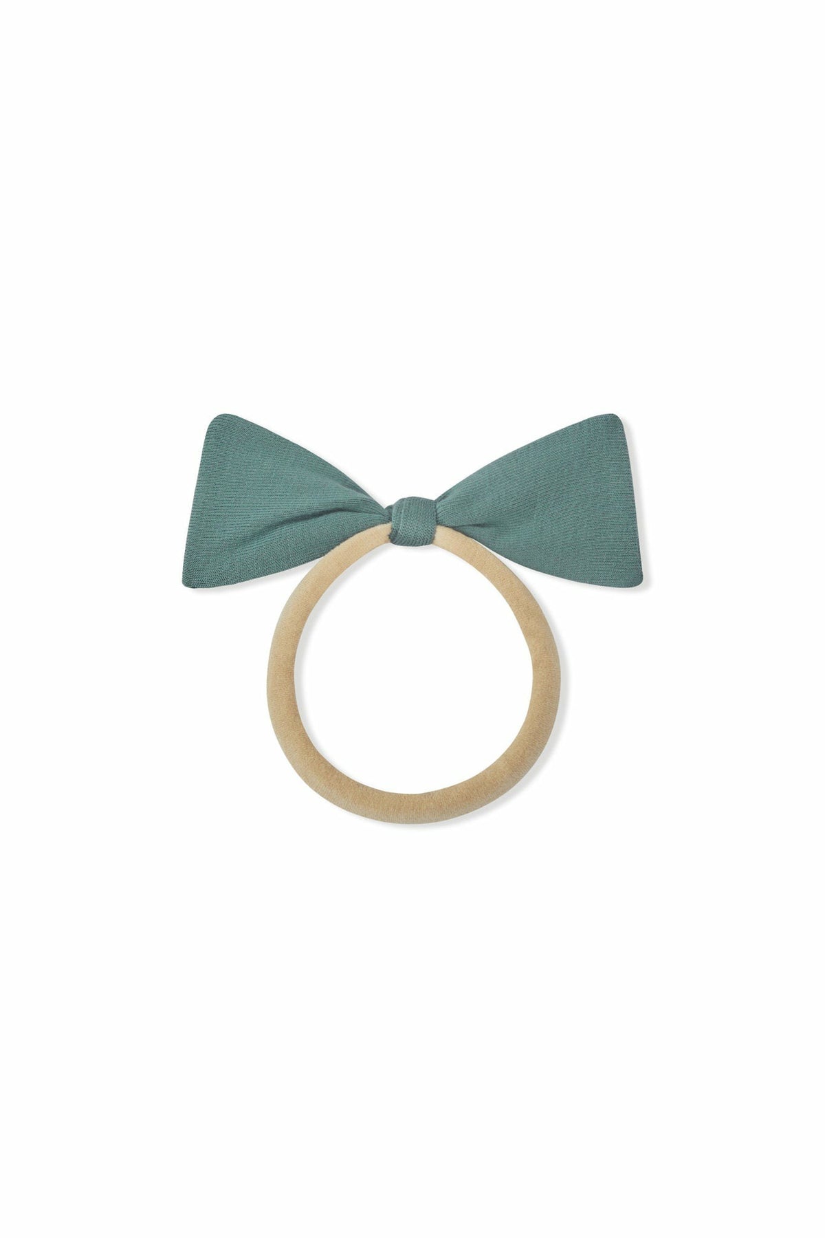 Tiny Nylon Bow in Pine | Kyte Baby