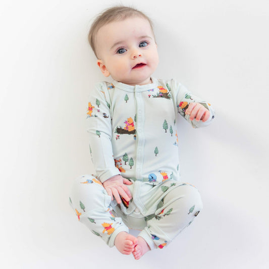 Romper in Winnie the Pooh Hundred Acre Wood | Kyte Baby
