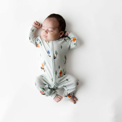 Romper in Winnie the Pooh Hundred Acre Wood | Kyte Baby