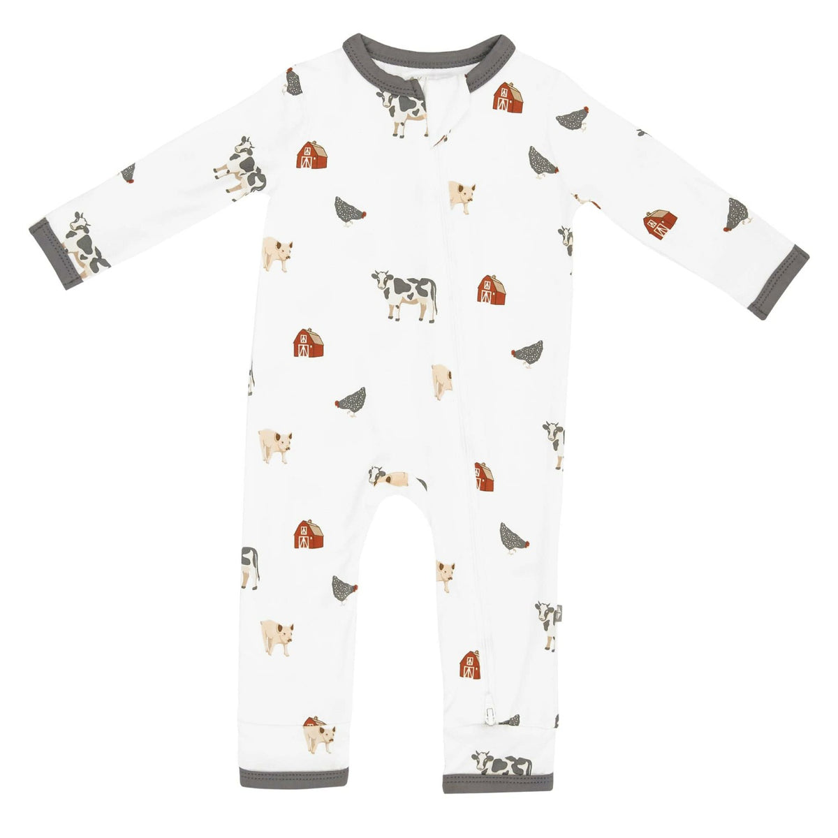 Zippered Romper in Farm | Kyte Baby
