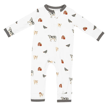 Zippered Romper in Farm | Kyte Baby