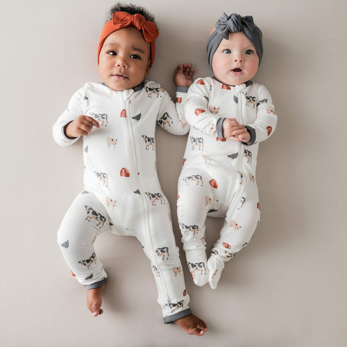 Zippered Romper in Farm | Kyte Baby