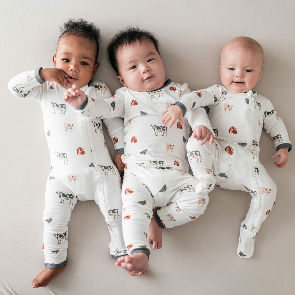 Zippered Romper in Farm | Kyte Baby