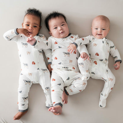 Zippered Romper in Farm | Kyte Baby