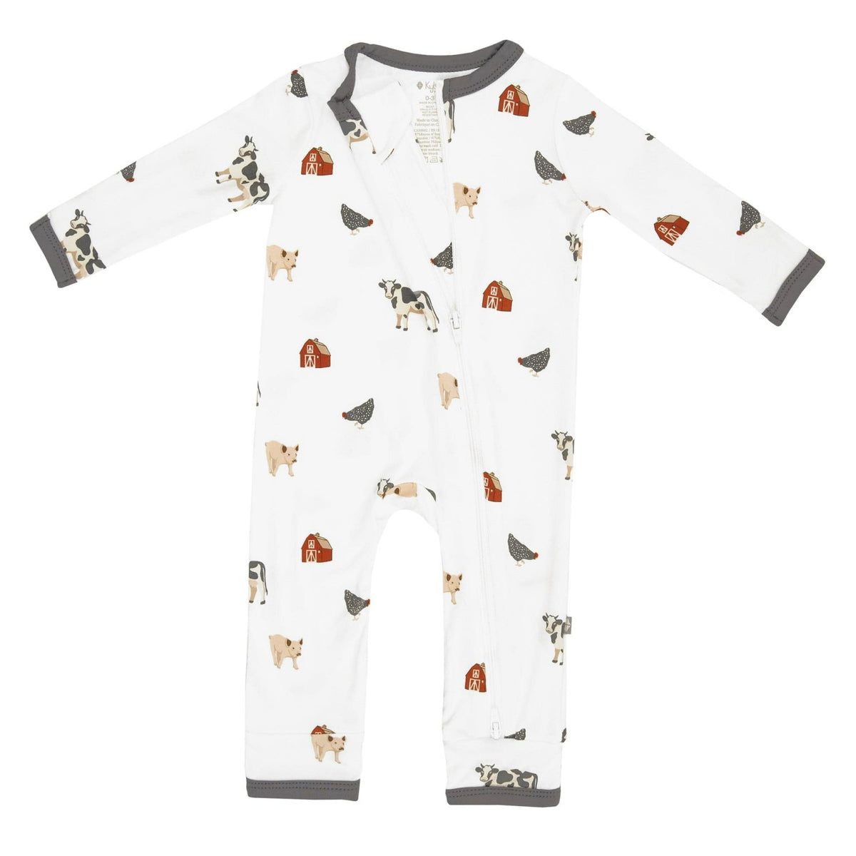 Zippered Romper in Farm | Kyte Baby