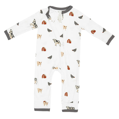 Zippered Romper in Farm | Kyte Baby