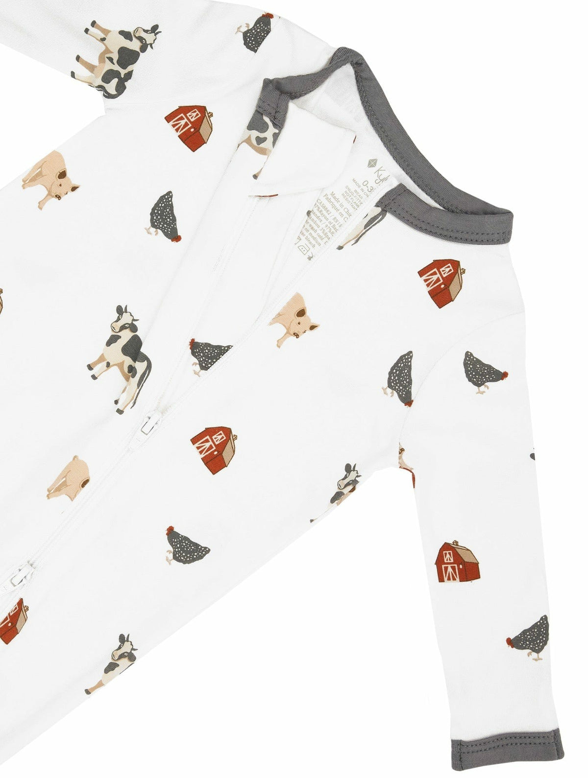 Zippered Romper in Farm | Kyte Baby