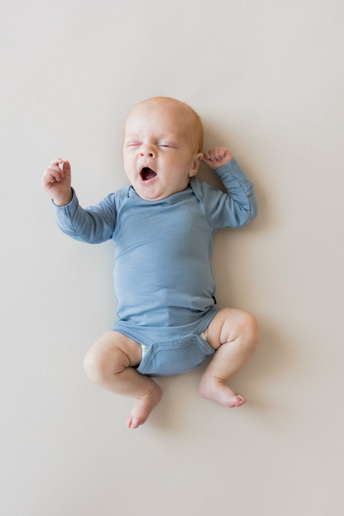 Long Sleeve Bodysuit in Slate | Kyte Baby