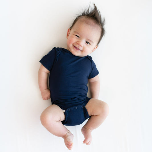 Bamboo Bodysuit in Navy | Kyte Baby