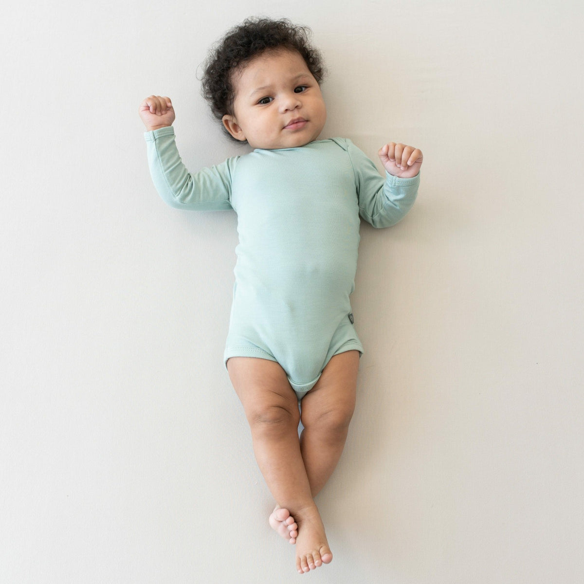 Long Sleeve Bodysuit in Sage | Kyte Baby