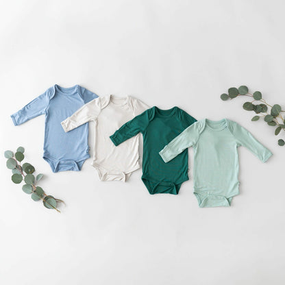 Long Sleeve Bodysuit in Sage | Kyte Baby