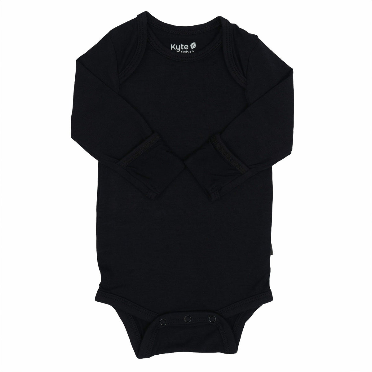Long Sleeve Bodysuit Onesie in Midnight | Kyte Baby