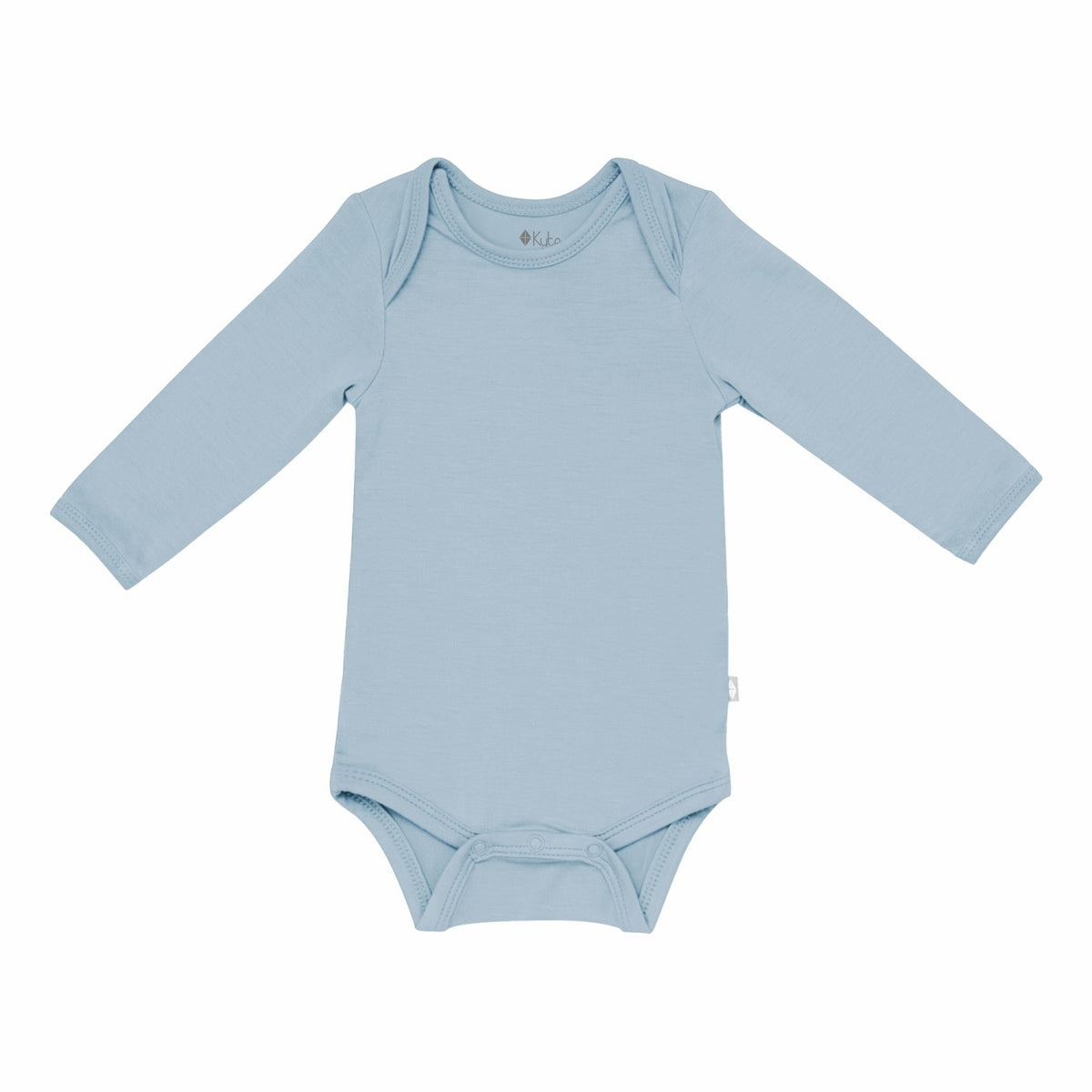 Long Sleeve Bodysuit in Fog | Kyte Baby