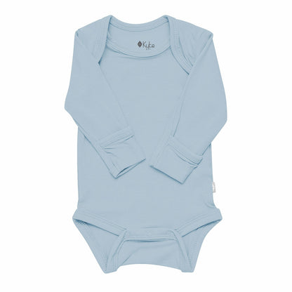 Long Sleeve Bodysuit in Fog | Kyte Baby