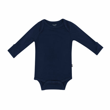 Long Sleeve Bodysuit in Navy | Kyte Baby