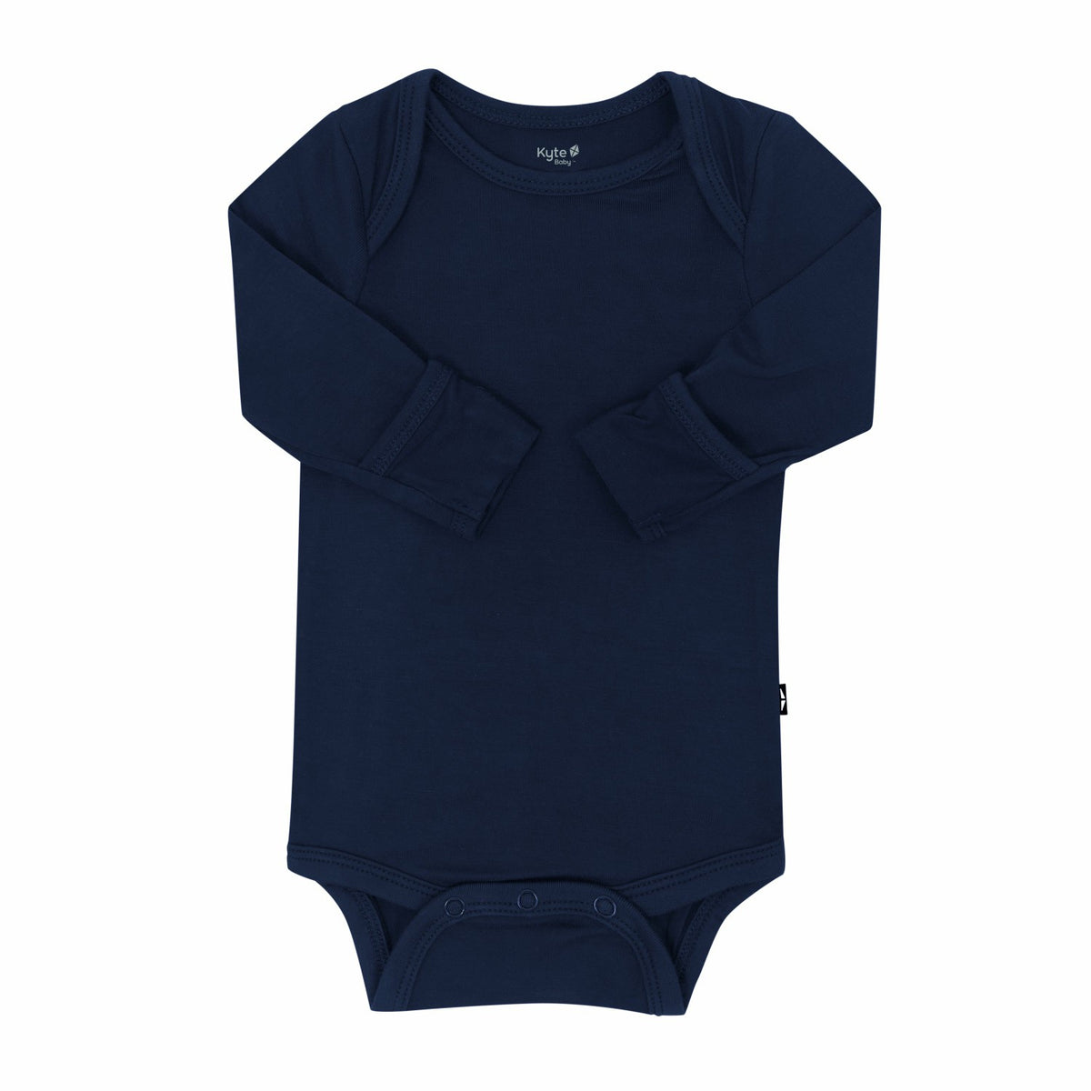 Long Sleeve Bodysuit in Navy | Kyte Baby