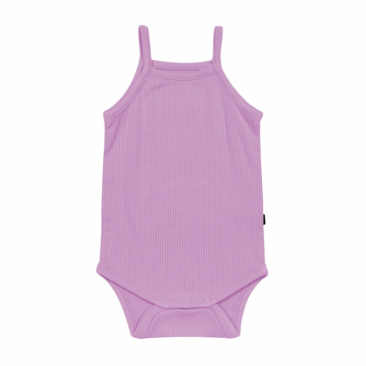 Ribbed Spaghetti Strap Bodysuit in Poi | Kyte Baby