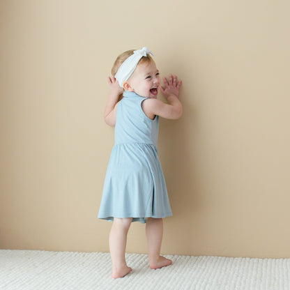 Polo Bodysuit Dress in Fog | Kyte Baby