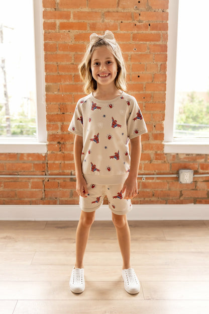 Short Sleeve Jogger Set in Spider-Man | Kyte Baby