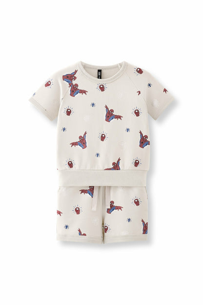 Short Sleeve Jogger Set in Spider-Man | Kyte Baby