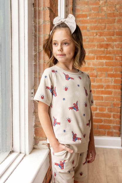 Short Sleeve Jogger Set in Spider-Man | Kyte Baby