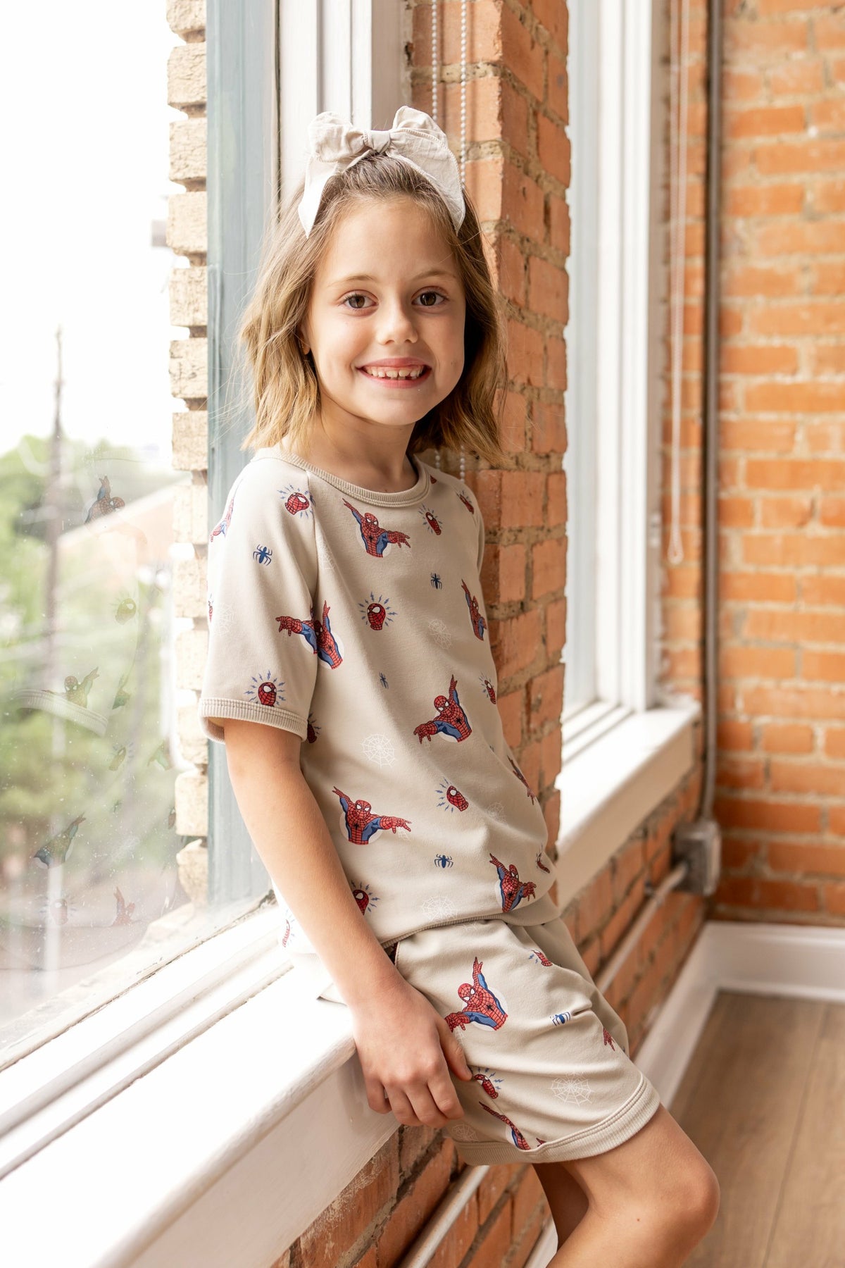Short Sleeve Jogger Set in Spider-Man | Kyte Baby