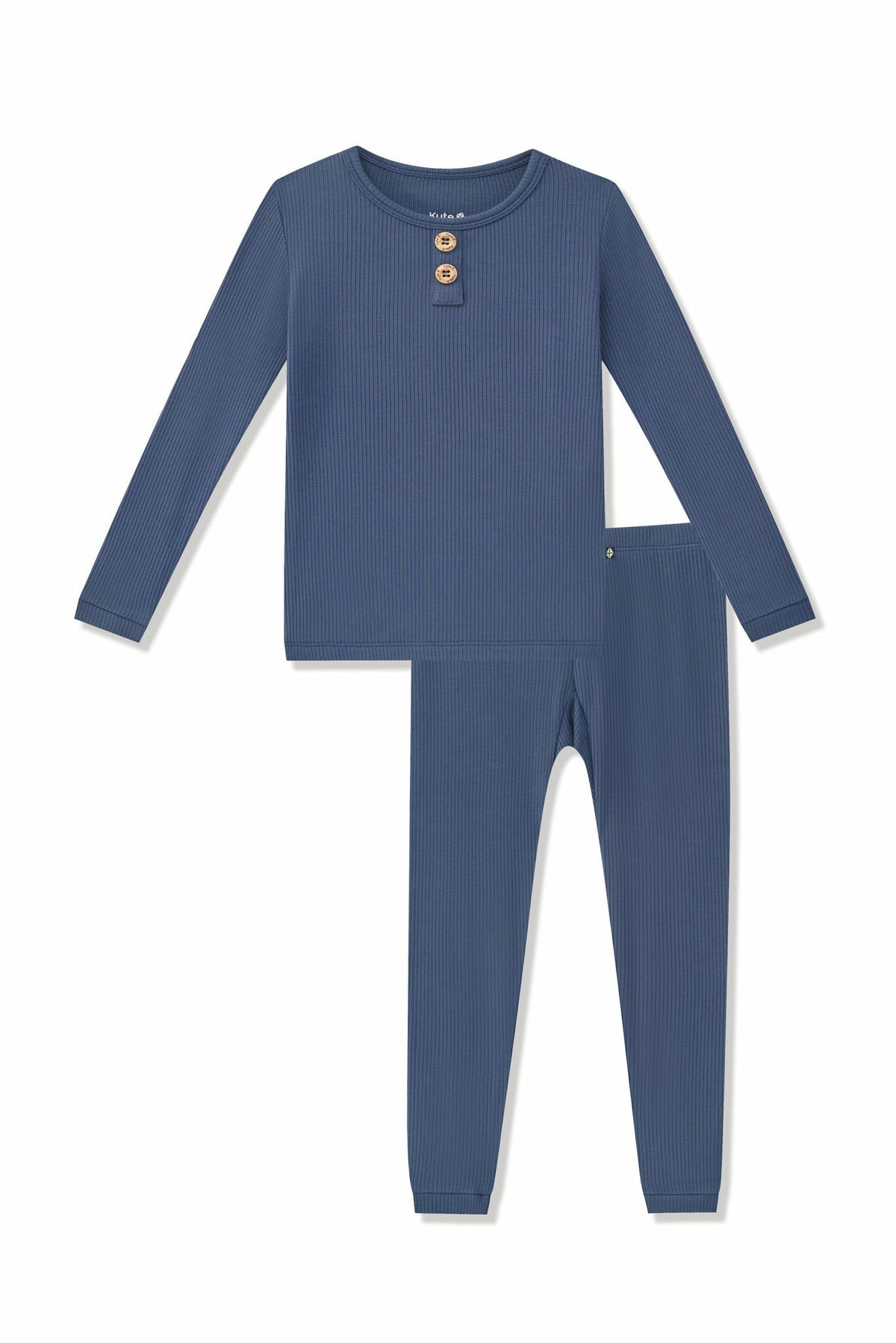 Ribbed Henley Set in Oxford | Kyte Baby