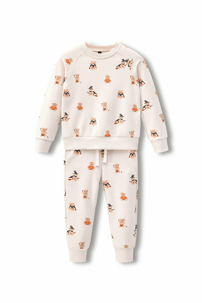 Long Sleeve Jogger Set in Halloween Teddy | Kyte Baby