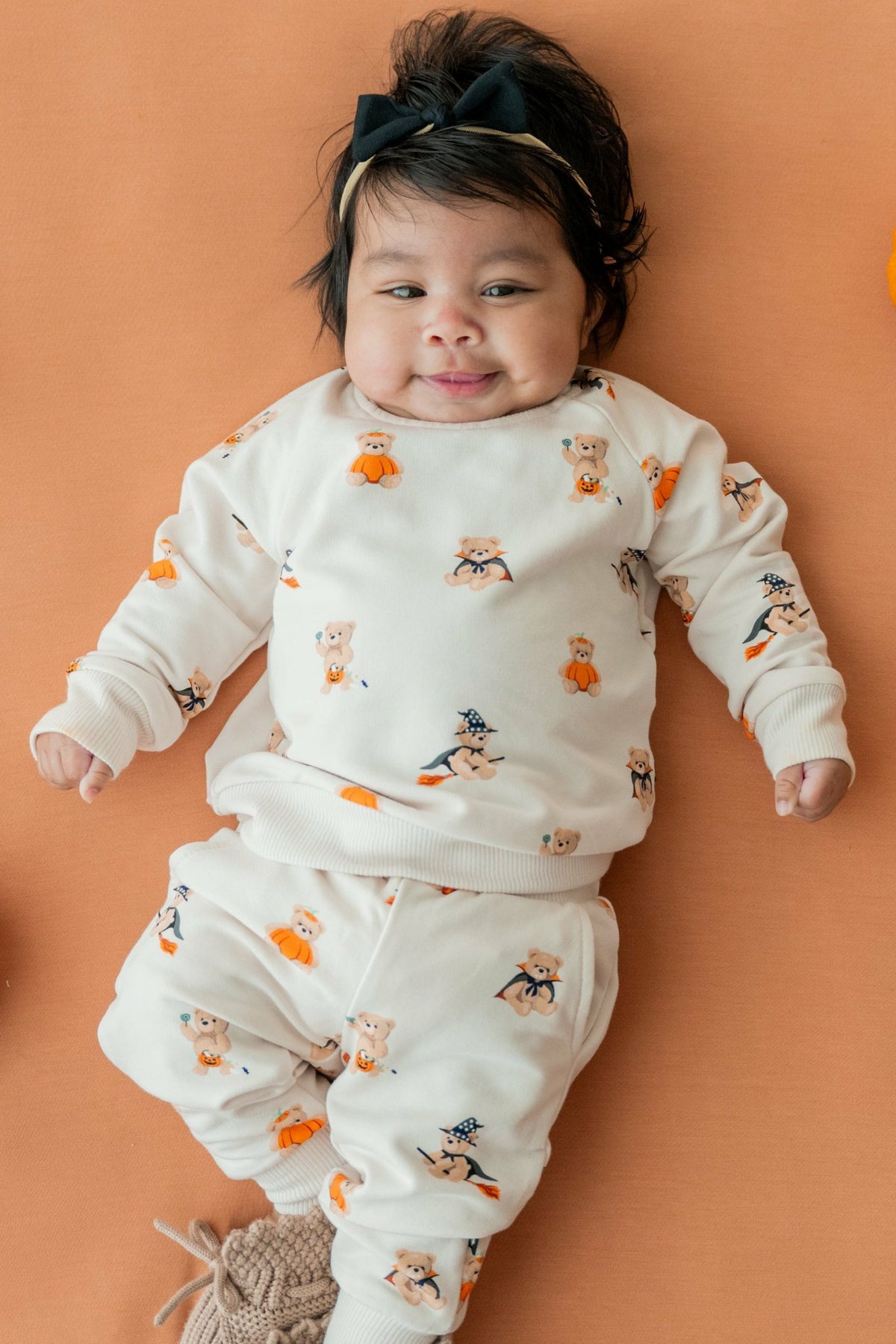 Long Sleeve Jogger Set in Halloween Teddy | Kyte Baby