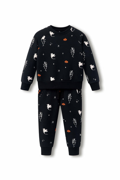 Long Sleeve Jogger Set in Halloween Friends | Kyte Baby