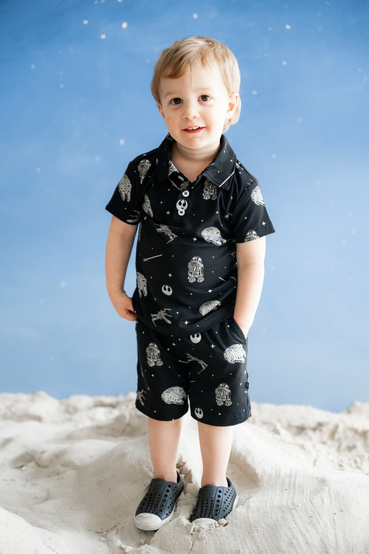 Toddler Short Sleeve Polo in STAR WARS™ | Kyte Baby