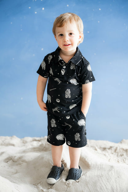 Toddler Short Sleeve Polo in STAR WARS™ | Kyte Baby