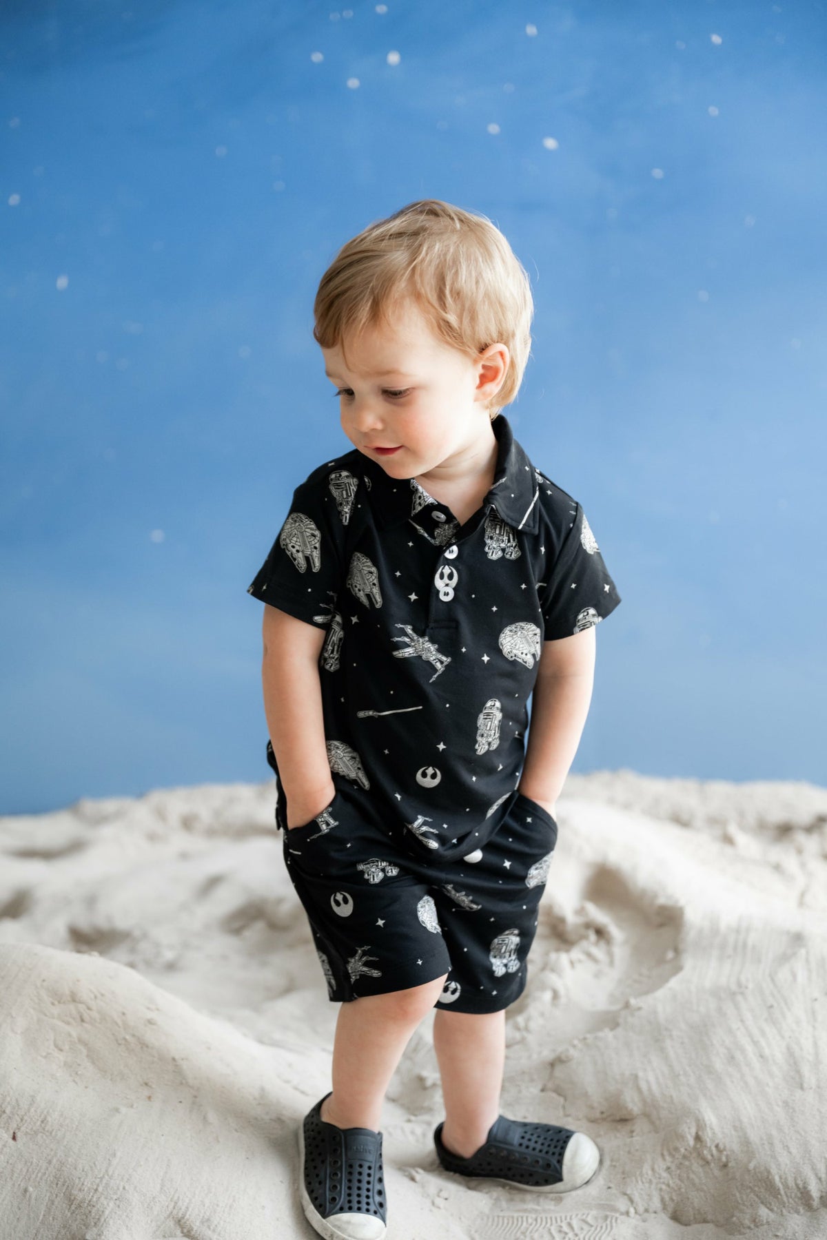 Toddler Short Sleeve Polo in STAR WARS™ | Kyte Baby