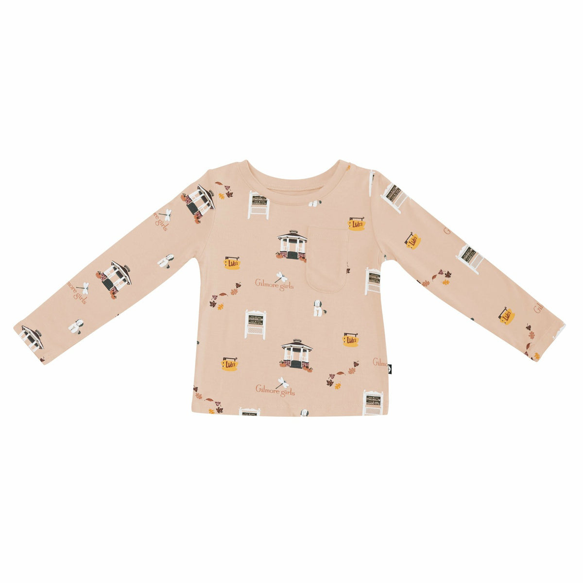 Long Sleeve Toddler Crew Neck Tee in Gilmore Girls | Kyte Baby