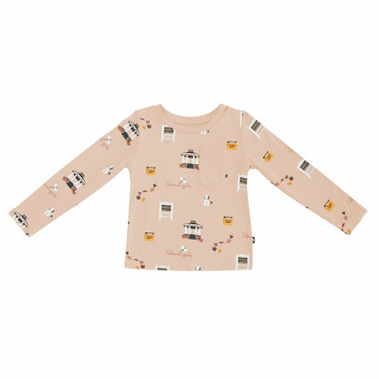 Long Sleeve Toddler Crew Neck Tee in Gilmore Girls | Kyte Baby