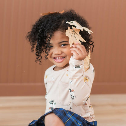 Long Sleeve Toddler Crew Neck Tee in Gilmore Girls | Kyte Baby