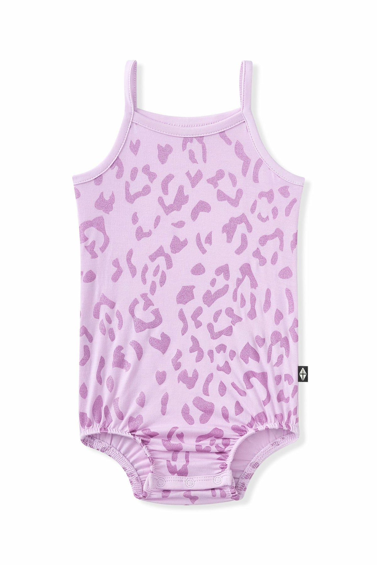 Spaghetti Strap Leotard in Thistle Leopard | Kyte Baby